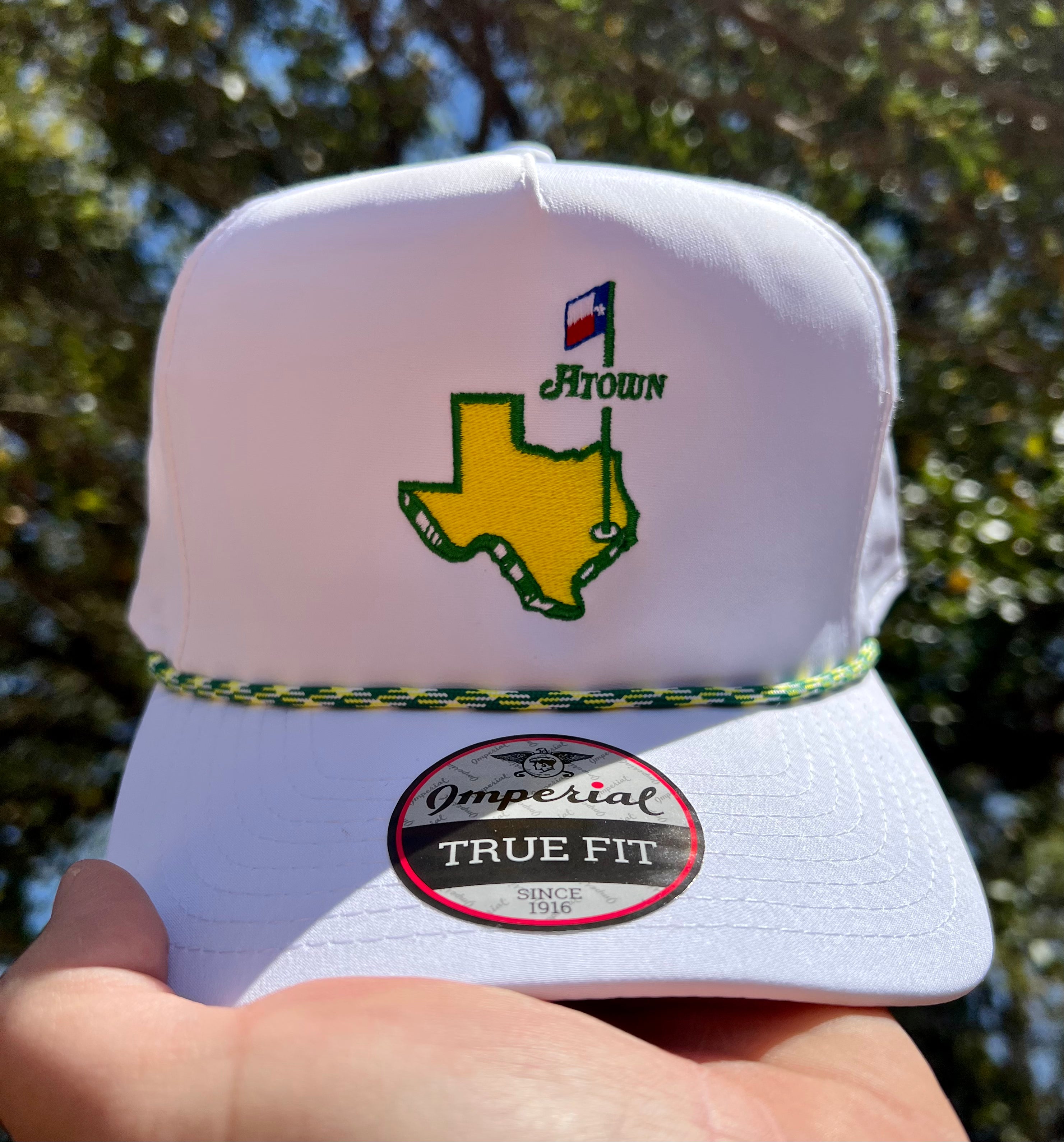 Classic Rose City (Tyler, TX) Patch on Golf Hat with Braided Rope Trim –  BiggieTexas
